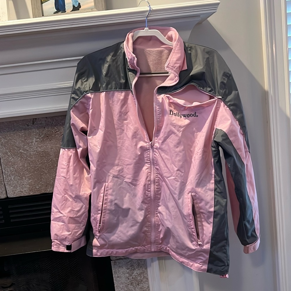 Tipsy brand Dollywood pink and gray jacket medium